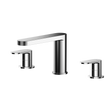 Nuie Binsey Deck Mounted 3-Hole Bath Filler Tap - Chrome - BIN333