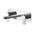 Nuie Binsey 3-Hole Wall Mounted Basin Mixer Tap with Plate - Chrome - BIN350