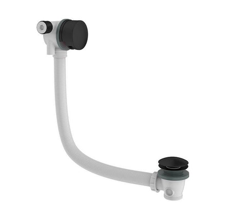 Britton Hoxton Bath Filler with Click Clack Waste - Matt Black - HOX.0351MB
