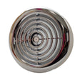 Chrome circular ceiling mounted vent grille adjustable round ventilation diffuser 100mm 4 inch