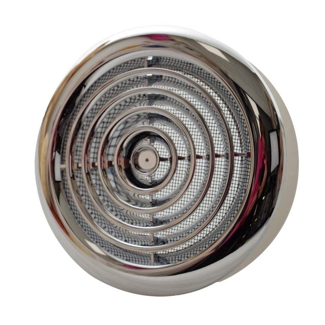 Chrome circular ceiling mounted vent grille adjustable round ventilation diffuser 100mm 4 inch