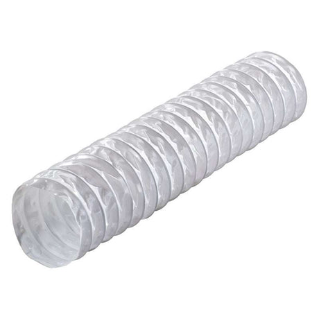 Blauberg Blauflex White PVC Ducting 100mm diameter flexible tube for ventilation and bathroom use
