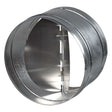 Blauberg Circular In Line 125mm metal back draught shutter with butterfly action