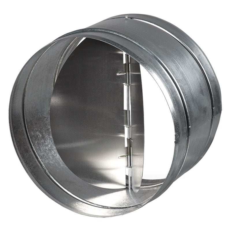 Blauberg Circular In Line metal back draught shutter with butterfly action, 315mm diameter