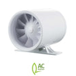 Blauberg Ducto 100mm in-line fan with mounting bracket and AC motor for bathroom ventilation