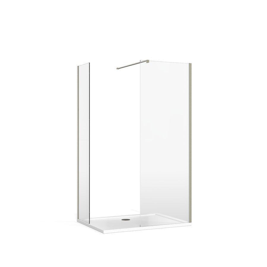 Burlington Glass to Wall Brace - Brushed Nickel - BUBRACEL - TAP 'N' SHOWER