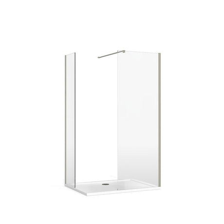 Burlington Glass to Wall Brace - Brushed Nickel - BUBRACEL - TAP 'N' SHOWER