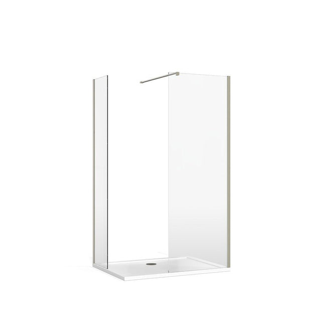 Burlington Glass to Wall Brace - Brushed Nickel - BUBRACEL - TAP 'N' SHOWER