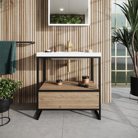 Scudo Boho SS Basin Frame 600mm - Black - BOHO - 600FRAME - TAP 'N' SHOWER