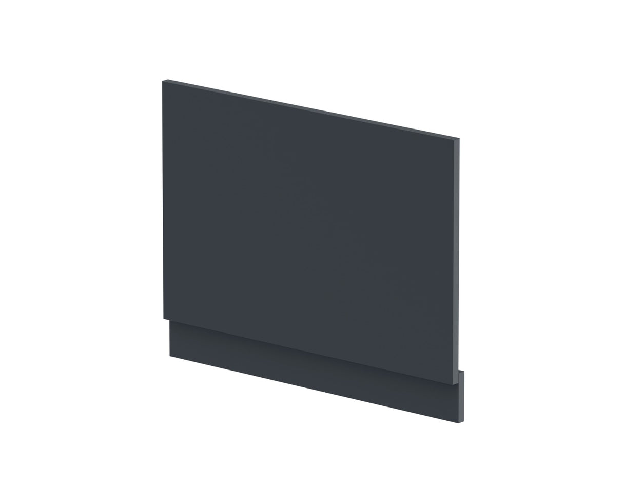 Hudson Reed Juno Bath End Panel & Plinth 750mm Wide - Satin Anthracite - BPR1412