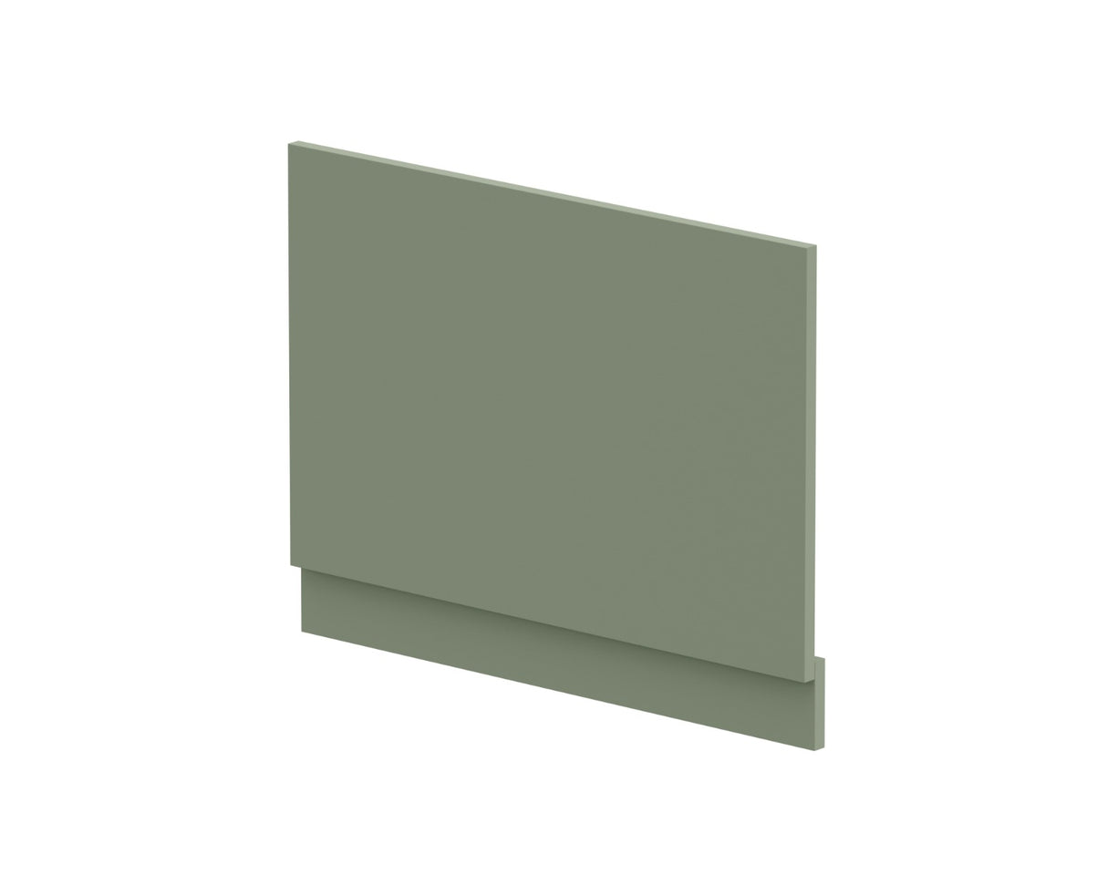 Hudson Reed Juno Bath End Panel & Plinth 750mm Wide - Satin Green - BPR812