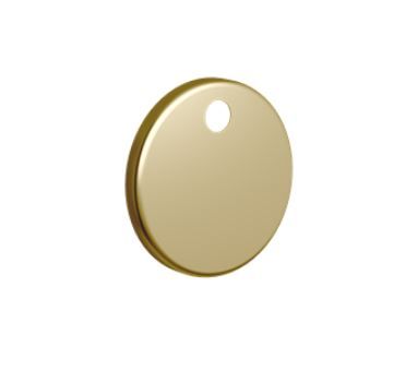 Britton Seat Hinge Cover Cap - Brushed Brass - BRH.01BB
