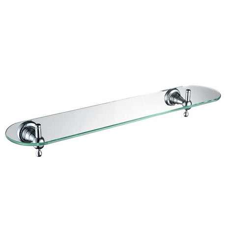 Bristan 1901 Traditional Glass Shelf - Chrome Plated - N2 SHELF C