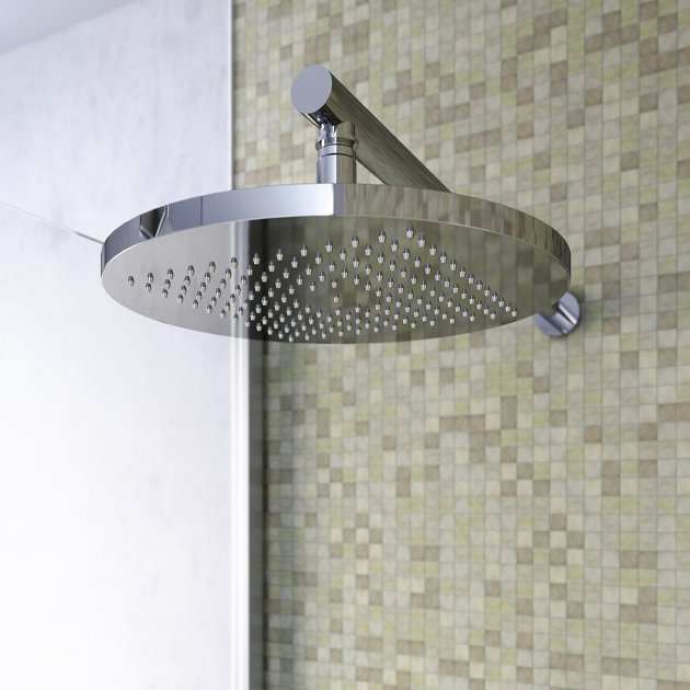 Bristan 200mm Diameter ABS Round Fixed Shower Head - Chrome - FHC ABRD