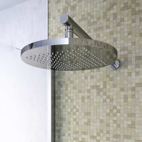 Bristan 200mm Diameter ABS Round Fixed Shower Head - Chrome - FHC ABRD