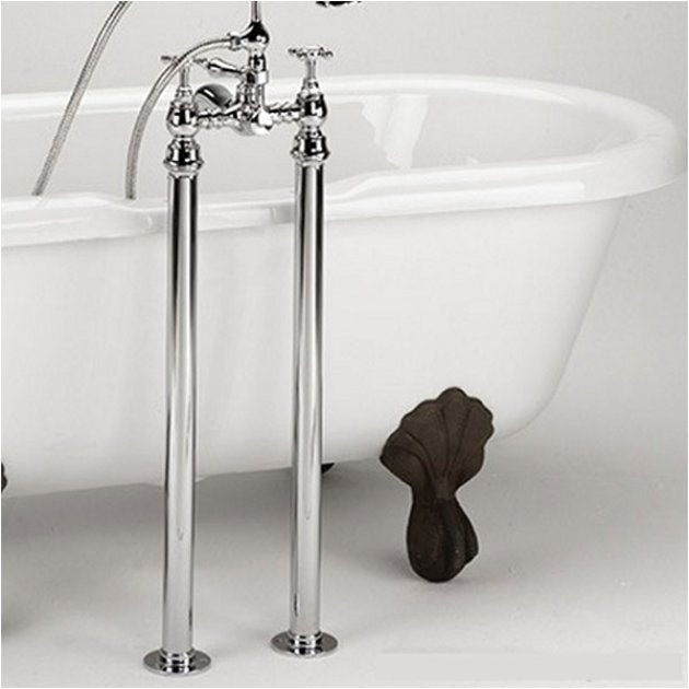 Bristan Traditional Freestanding Bath Shroud Covers - Chrome - LEG C