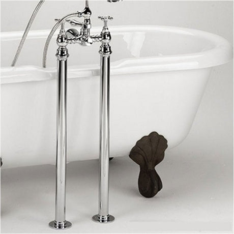 Bristan Traditional Freestanding Bath Shroud Covers - Chrome - LEG C