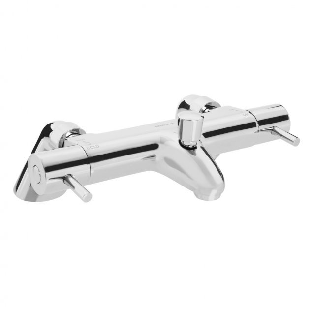 Bristan Artisan Modern TMV2 Thermostatic Lever Bath Shower Mixer Tap - Chrome - AR2 THLBSM C