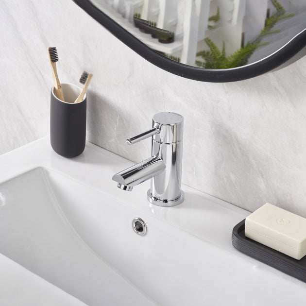 Bristan Blitz Mono Basin Mixer and Clicker Waste - Chrome - BTZ BAS C