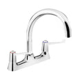 Bristan Value 6 Inch Lever Handles Deck Mounted Kitchen Sink Mixer Tap - Chrome -VAL2 DSM C 6 CD