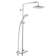 Bristan Carre FastFit Bar Mixer Shower with Fixed Head Shower Kit - Chrome - CR SHXDIVFF C