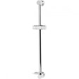Bristan Contemporary Casino Riser Rail with Fixed Position Bracket - Chrome - CAS RRAIL01 C