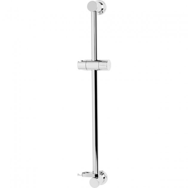 Bristan Contemporary Casino Riser Rail with Fixed Position Bracket - Chrome - CAS RRAIL01 C