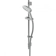 Bristan Casino Shower Kit with Push Button Large 3 Function Handset Easy Clean Hose - Chrome - CAS KIT05 C