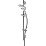 Bristan Casino Shower Kit with Push Button Large 3 Function Handset Easy Clean Hose - Chrome - CAS KIT05 C
