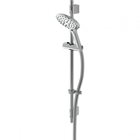 Bristan Casino Shower Kit with Push Button Large 3 Function Handset Easy Clean Hose - Chrome - CAS KIT05 C