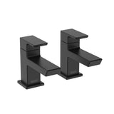 Bristan Cobalt Bath Pillar Taps - Black - COB 3/4 BLK
