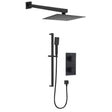 Bristan Cobalt Recessed Concealed Dual Control Shower Pack - Black - COBALT BLK SHWR PK - TAP 'N' SHOWER