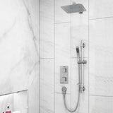 Bristan Cobalt Dual Concealed Fixed Head Mixer Shower with Shower Kit - Chrome - COBALT SHWR PK