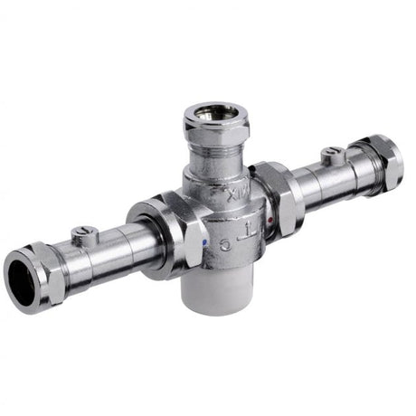 Bristan TMV3 Thermostatic Mixing Valve with Isolation 22mm - Chrome - MT753CP - ISO - TAP 'N' SHOWER