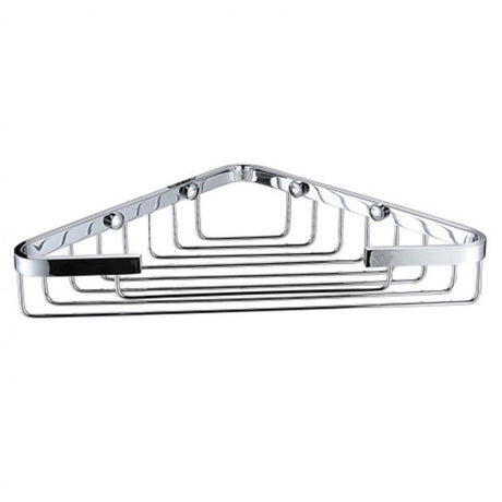 Bristan Domestic Open Front Corner Fixed Wire Basket - Chrome - COMP BASK05 C