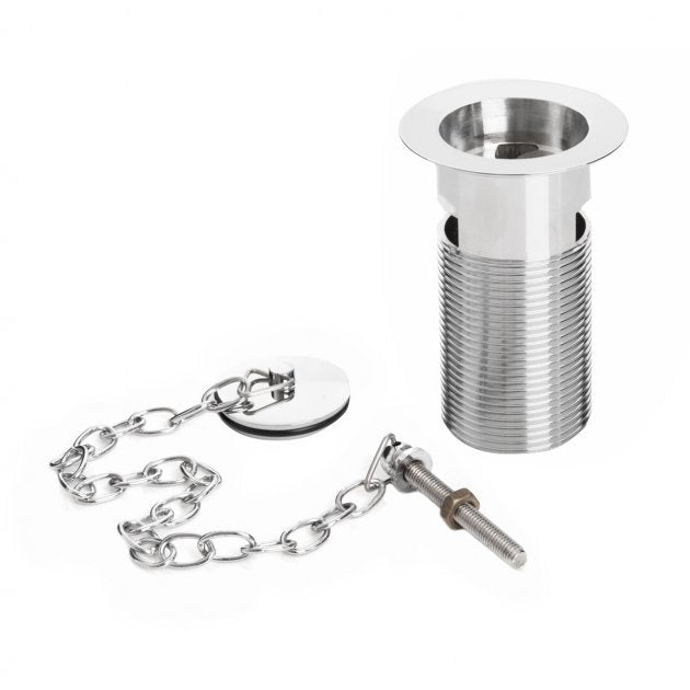 Bristan Contemporary Basin Waste with Plug Slotted - Chrome - W BASIN02 C