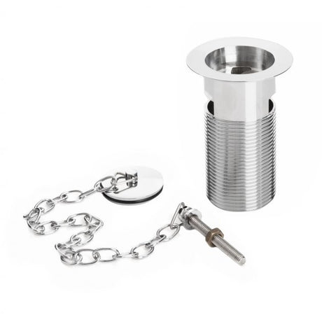 Bristan Contemporary Basin Waste with Plug Slotted - Chrome - W BASIN02 C