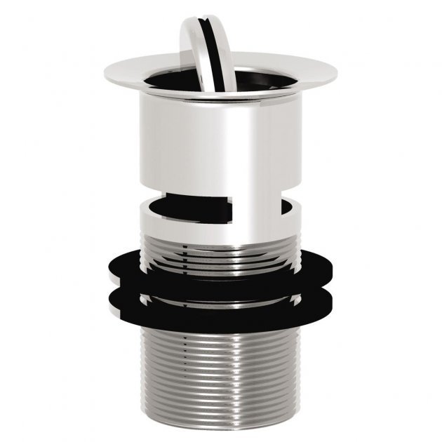 Bristan Slotted Contemporary Round Flip Top Basin Waste - Chrome - W BASIN12 C