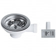 Bristan Economy Basket Strainer Overflow and Kitchen Sink Waste - Chrome - W SNK4 C