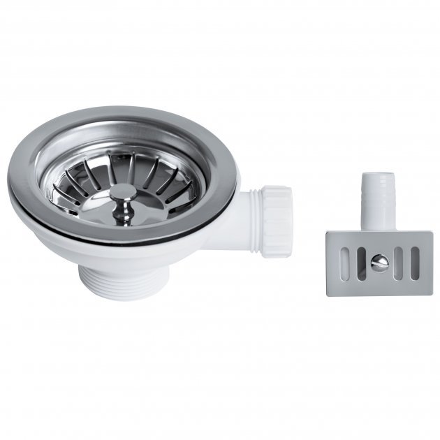 Bristan Economy Basket Strainer Overflow and Kitchen Sink Waste - Chrome - W SNK4 C