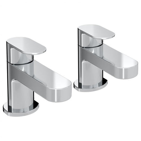 Bristan Frenzy Modern Basin Taps Pair - Chrome - FRZ 1/2 C