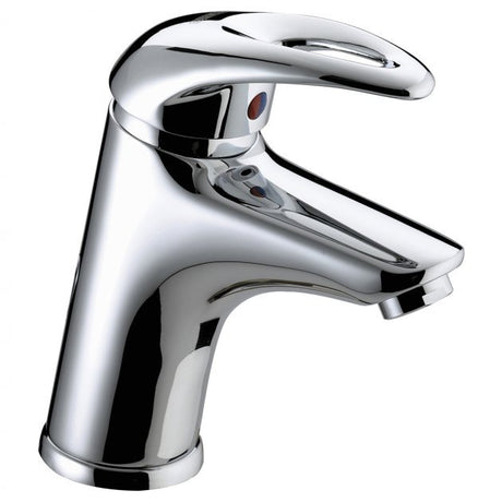 Bristan Java Modern Round Basin Mixer Tap with Clicker Waste - Chrome Plated - J BAS C