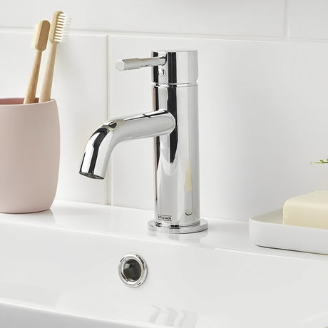Bristan Mila Mono Basin Mixer Tap with Waste - Chrome - MI BAS C