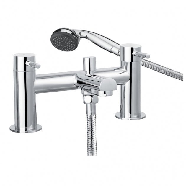 Bristan Mios Bath Shower Mixer Tap Pillar Mounted - Chrome - MIO BSM C - TAP 'N' SHOWER