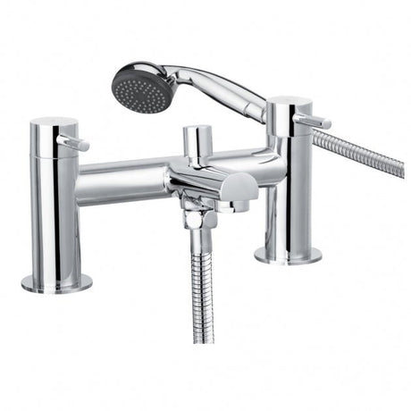 Bristan Mios Bath Shower Mixer Tap Pillar Mounted - Chrome - MIO BSM C - TAP 'N' SHOWER