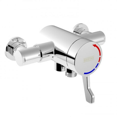 Bristan Opac Thermostatic Lever Handle Exposed Shower Valve - Chrome - OP TS3650 EL C