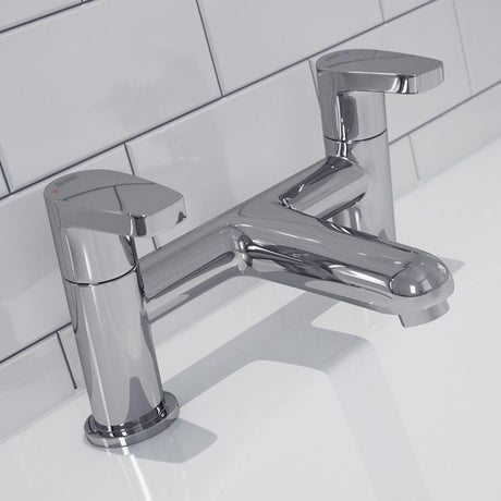 Bristan Orta Modern Round Bath Filler Tap - Chrome - OR BF C