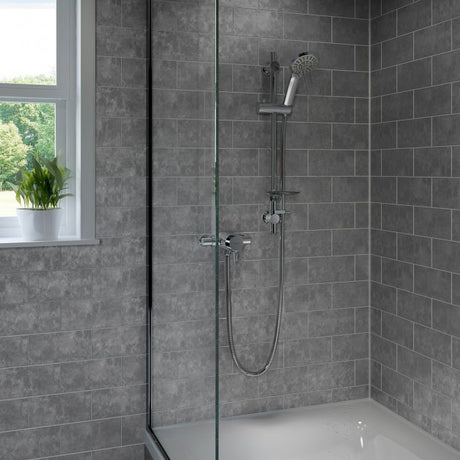 Bristan Prism Exposed Dual Control Shower Valve with Adjustable Riser Kit - Chrome - PM2 CSHXAR C - TAP 'N' SHOWER