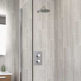 Bristan Prism Fixed Head Dual Concealed Mixer Shower with Bath Filler 