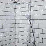 Bristan Quadrato Fixed Head FastFit Bar Mixer Shower with Shower Kit - Chrome - QD SHXDIVFF C
